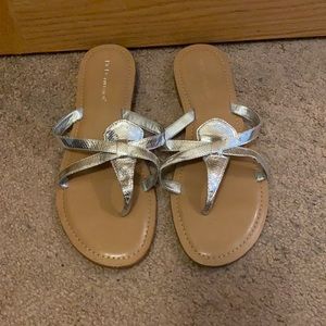 Silver BCBG dressy sandals
